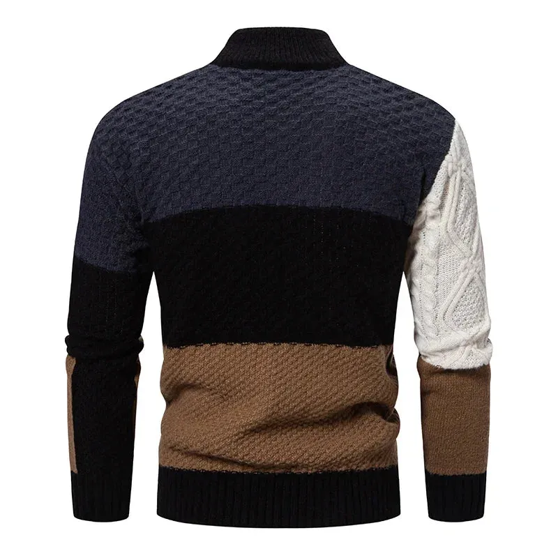2025 Men's Casual Knit Sweater – Warm Multicolor Autumn & Winter Fashion Top