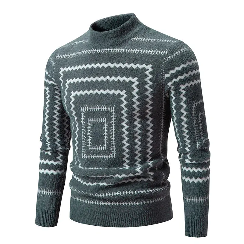 2025 Men's Casual Knit Sweater – Warm Multicolor Autumn & Winter Fashion Top