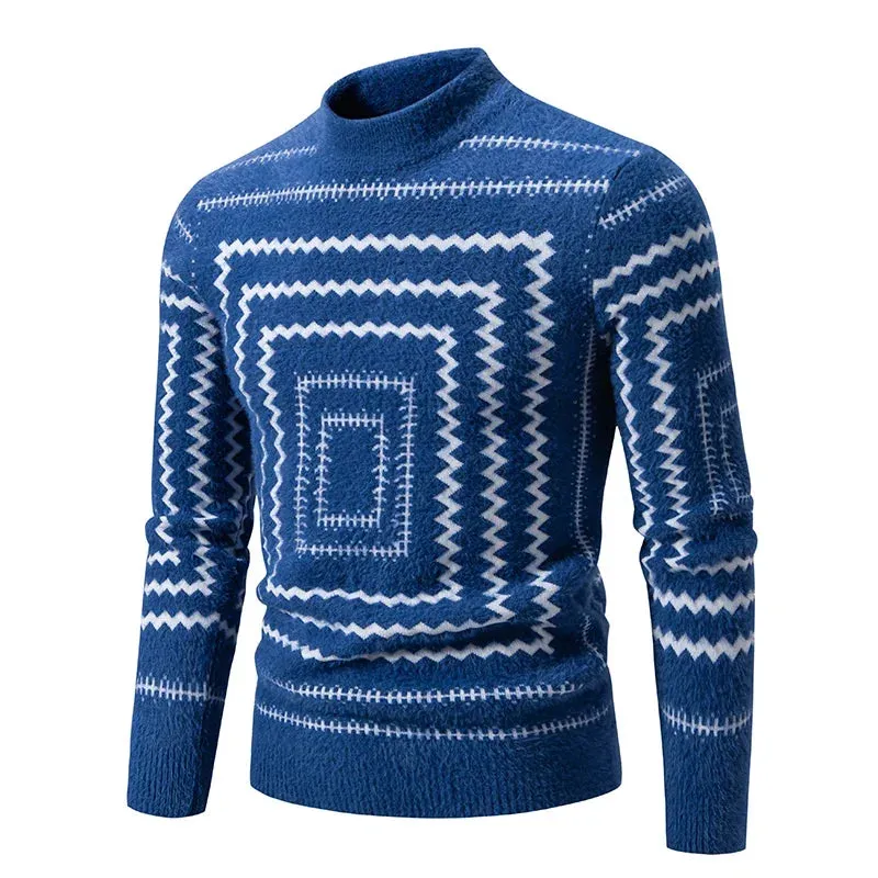 2025 Men's Casual Knit Sweater – Warm Multicolor Autumn & Winter Fashion Top