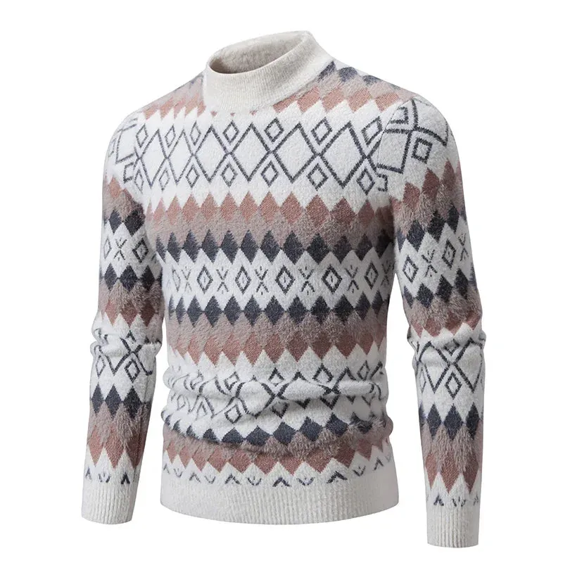 2025 Men's Casual Knit Sweater – Warm Multicolor Autumn & Winter Fashion Top