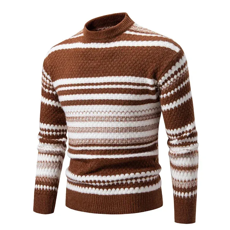 2025 Men's Casual Knit Sweater – Warm Multicolor Autumn & Winter Fashion Top