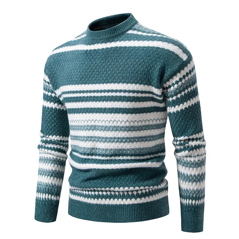 2025 Men's Casual Knit Sweater – Warm Multicolor Autumn & Winter Fashion Top