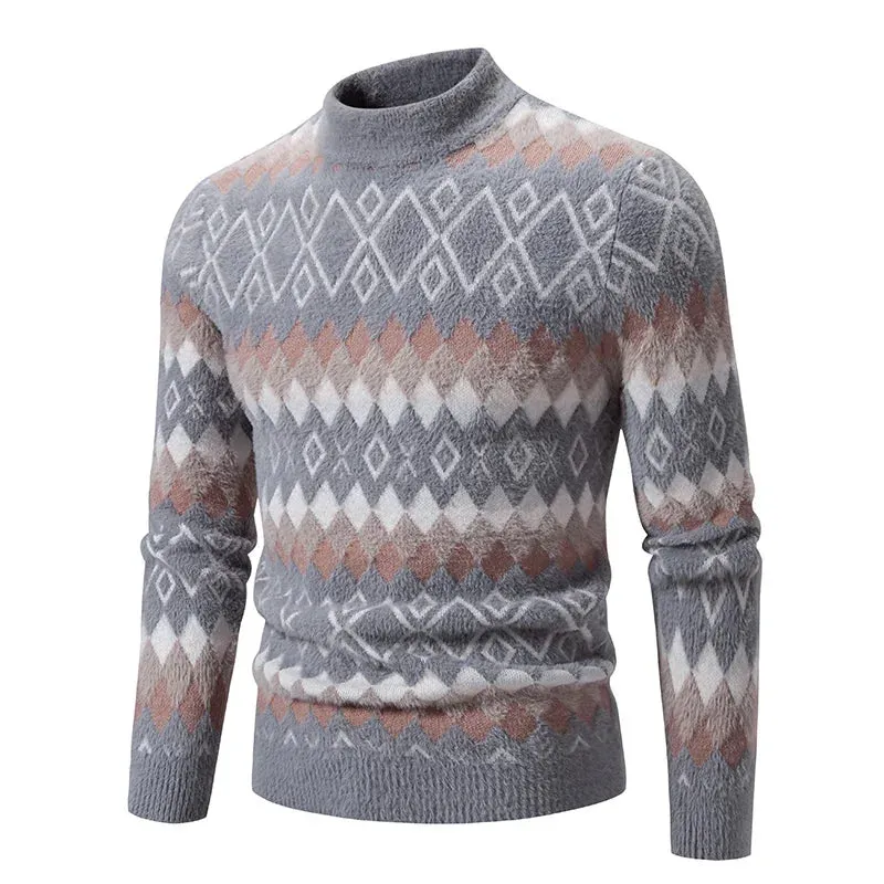 2025 Men's Casual Knit Sweater – Warm Multicolor Autumn & Winter Fashion Top