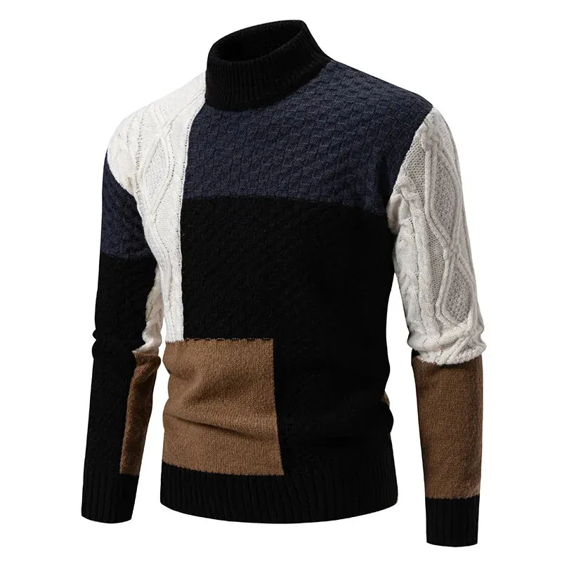 2025 Men's Casual Knit Sweater – Warm Multicolor Autumn & Winter Fashion Top