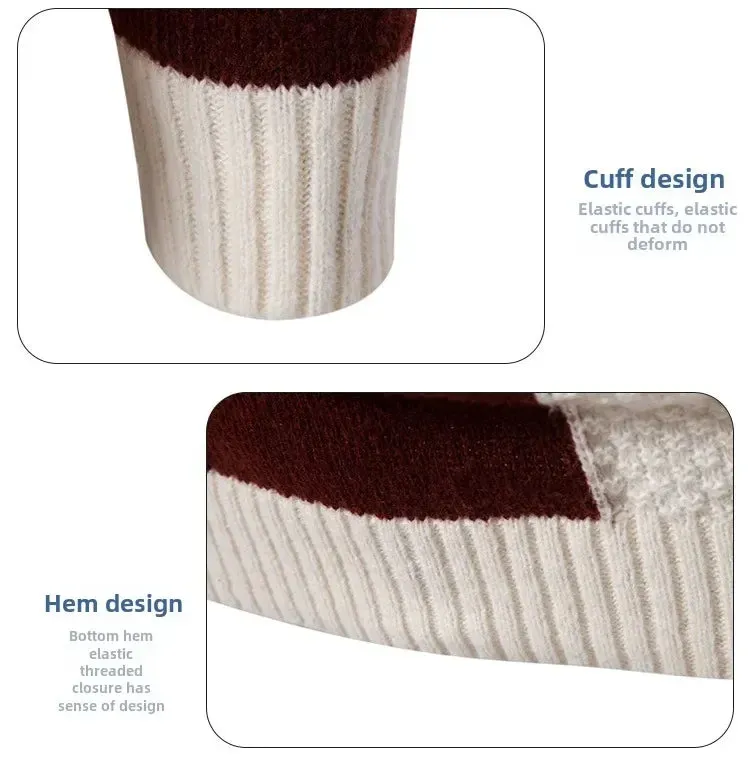 2025 Men's Casual Knit Sweater – Warm Multicolor Autumn & Winter Fashion Top