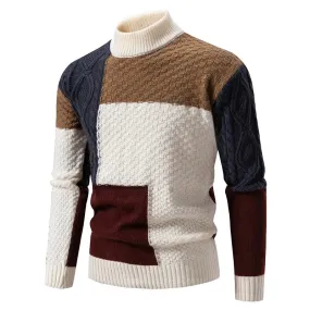 2025 Men's Casual Knit Sweater – Warm Multicolor Autumn & Winter Fashion Top