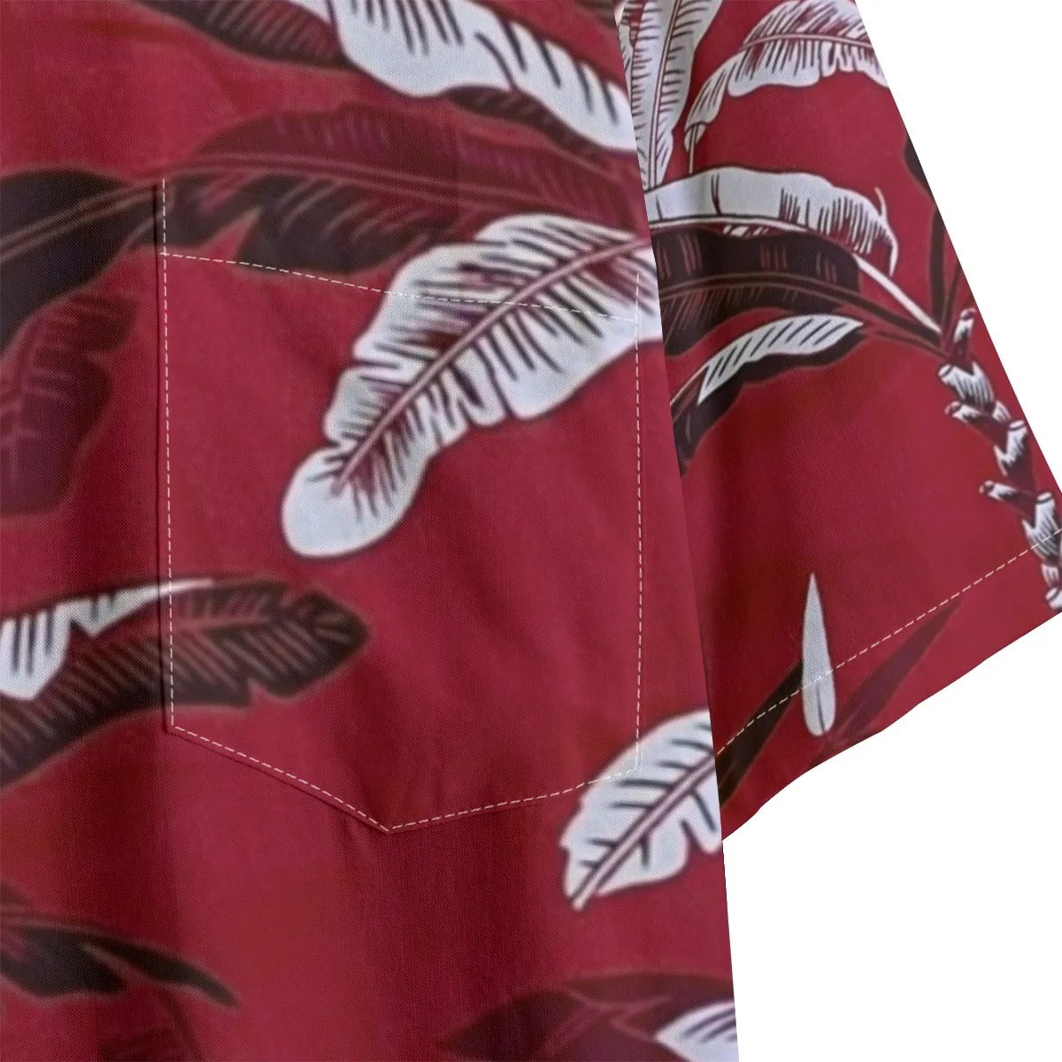 All-Over Print Men's Shirt With Pocket | Rayon Hawaiian