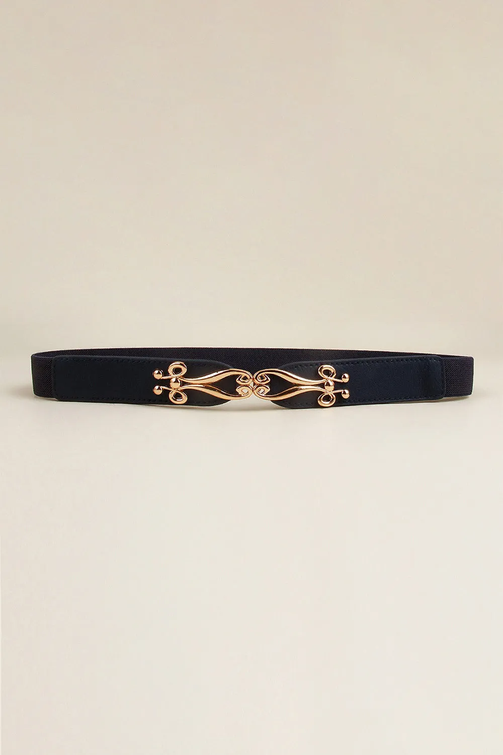 Alloy Buckle Elastic Belt
