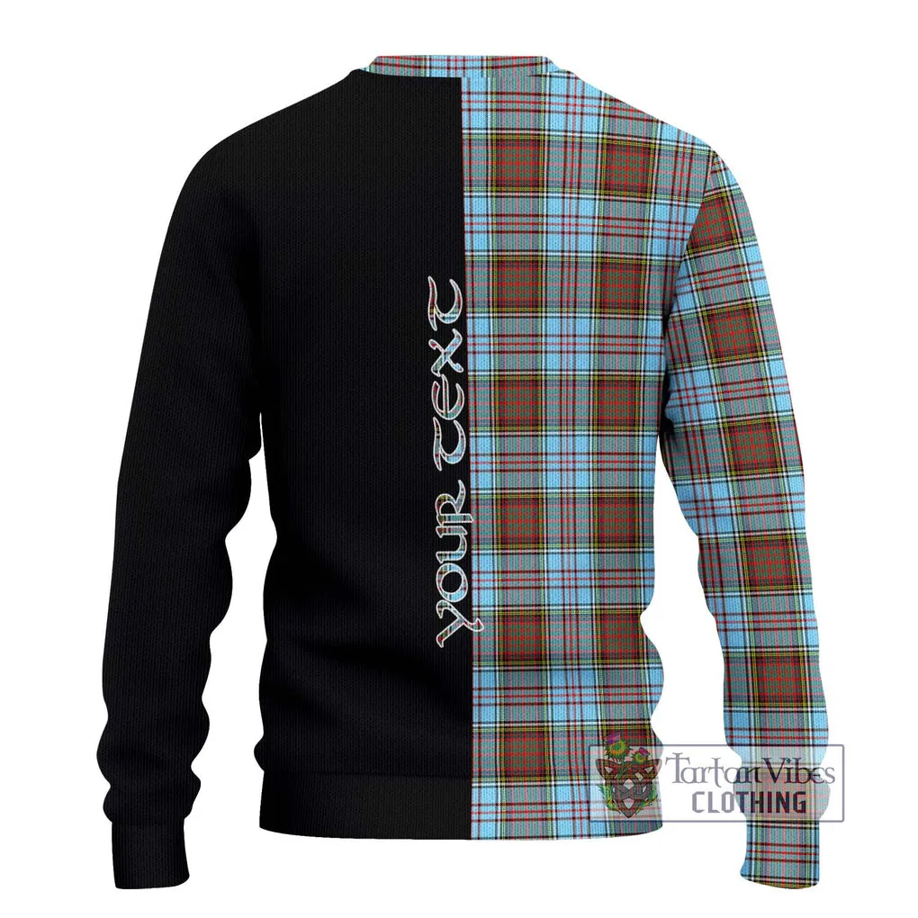 Anderson Ancient Tartan Ugly Sweater with Family Crest and Half Of Me Style
