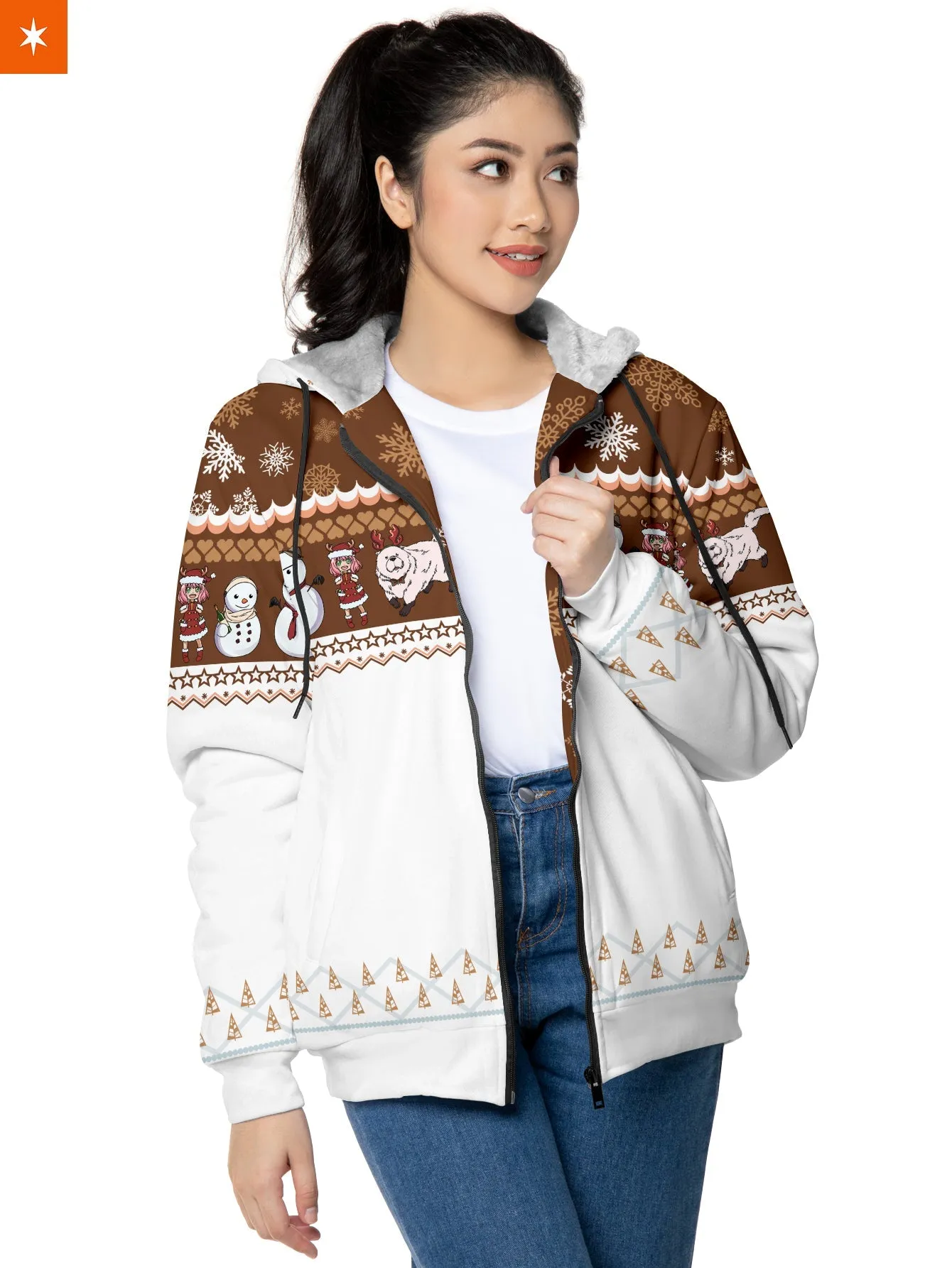 Anya Snowy Velvet Hoodie