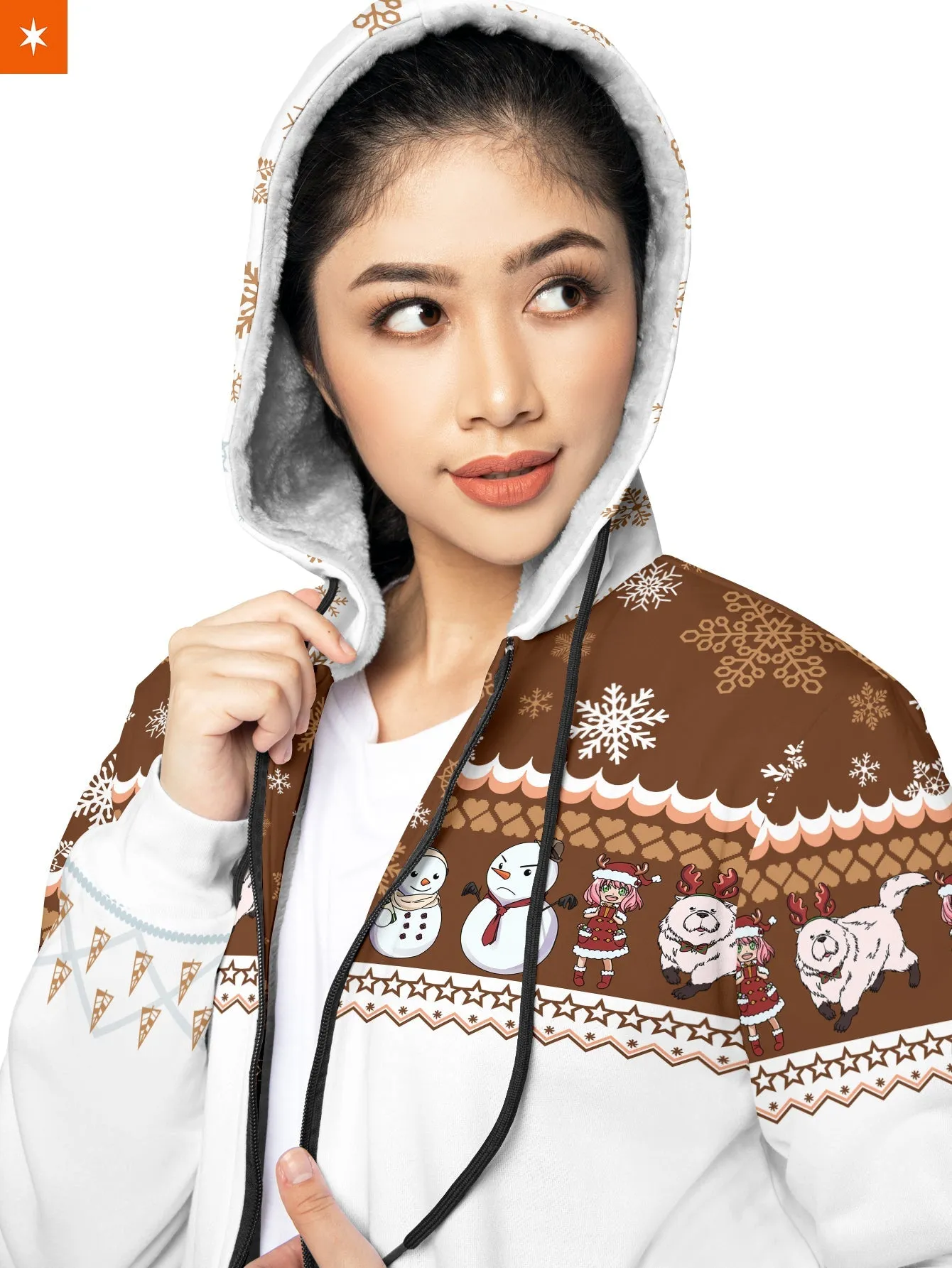 Anya Snowy Velvet Hoodie