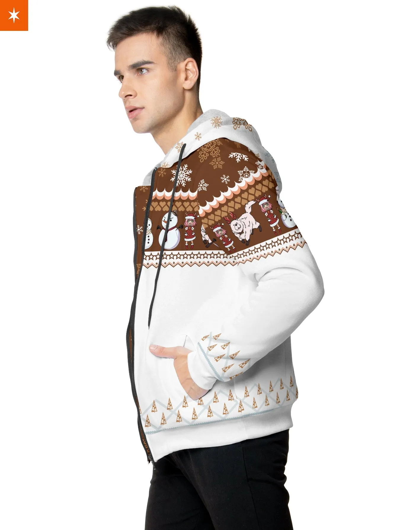 Anya Snowy Velvet Hoodie
