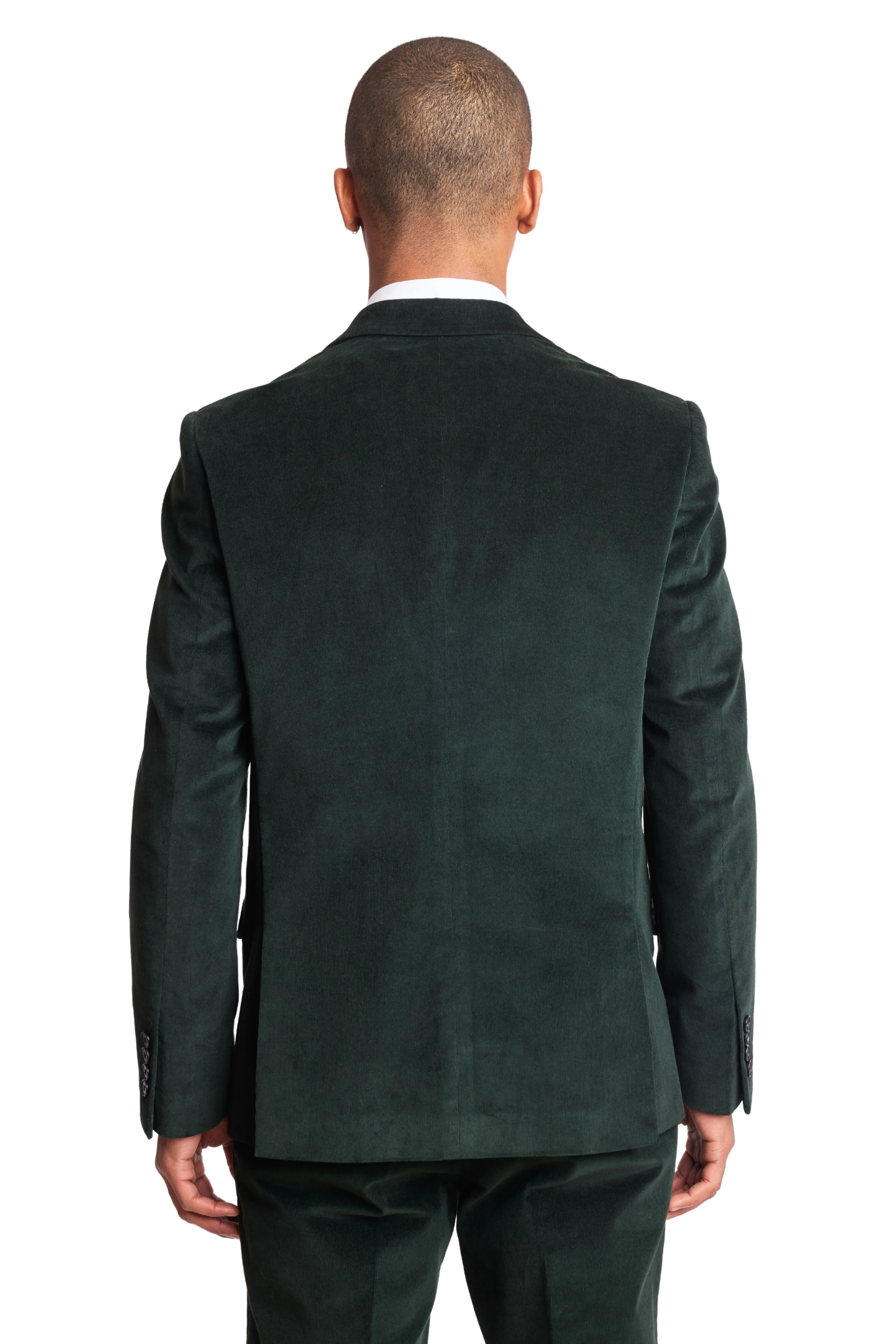 Ashton Peak Jacket - slim - Dark Forest Green Cord