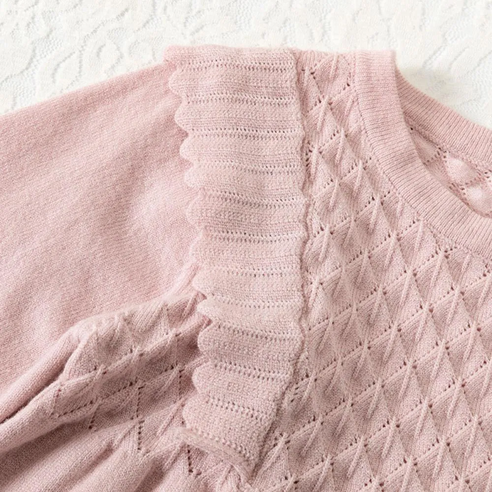 Autumn Little Girls Knit Sweater Dress Wholesale Girls Dress