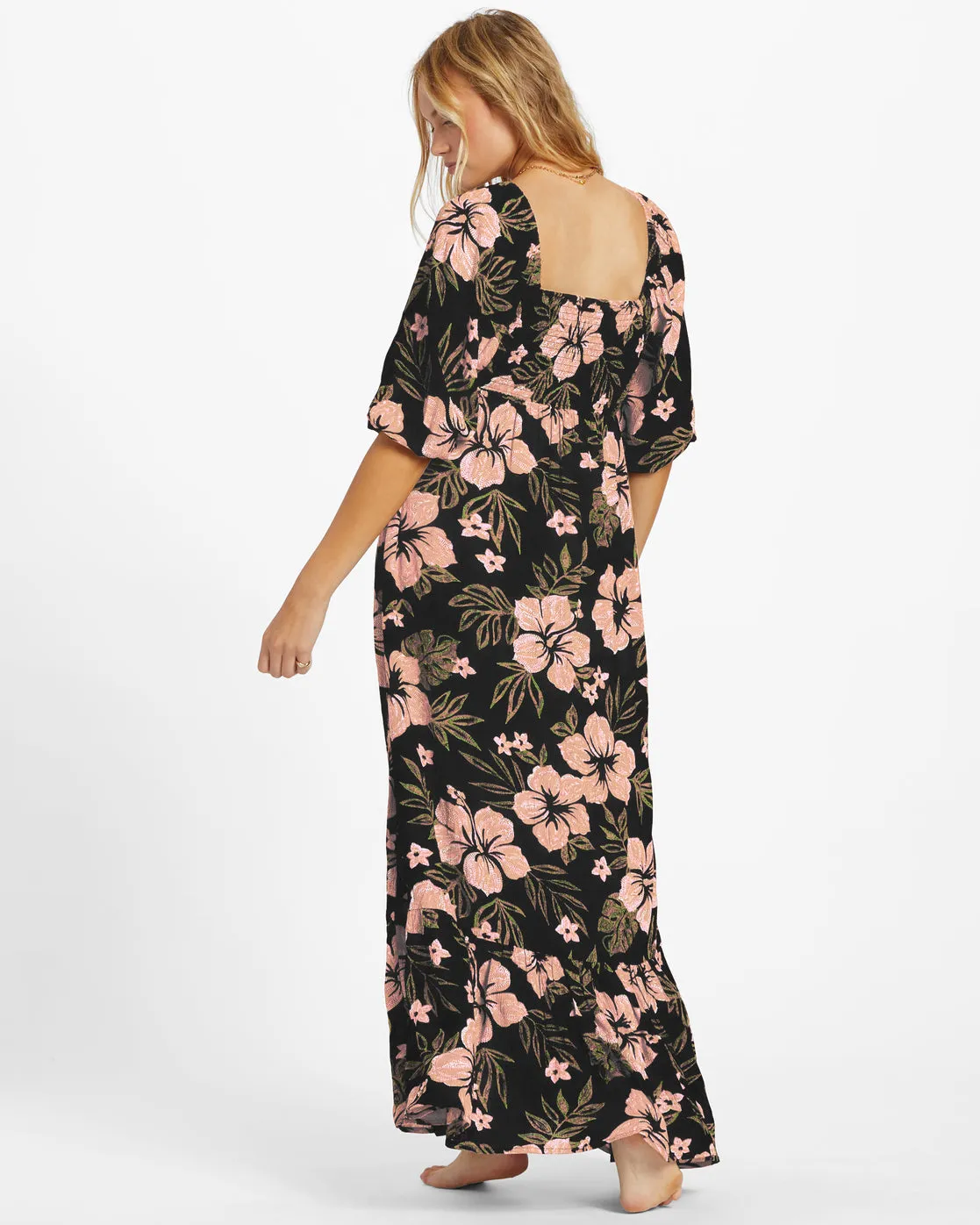 Billabong Womens Full Bloom Maxi Dress - Black Sands