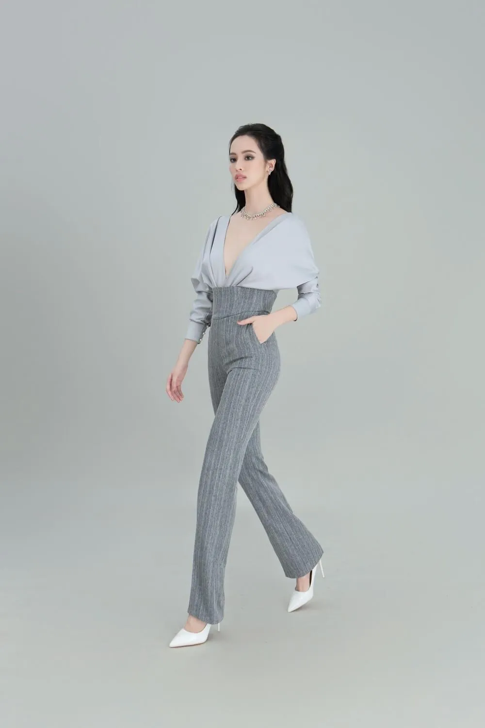 Bonnir Deep V-Neck Jumpsuit