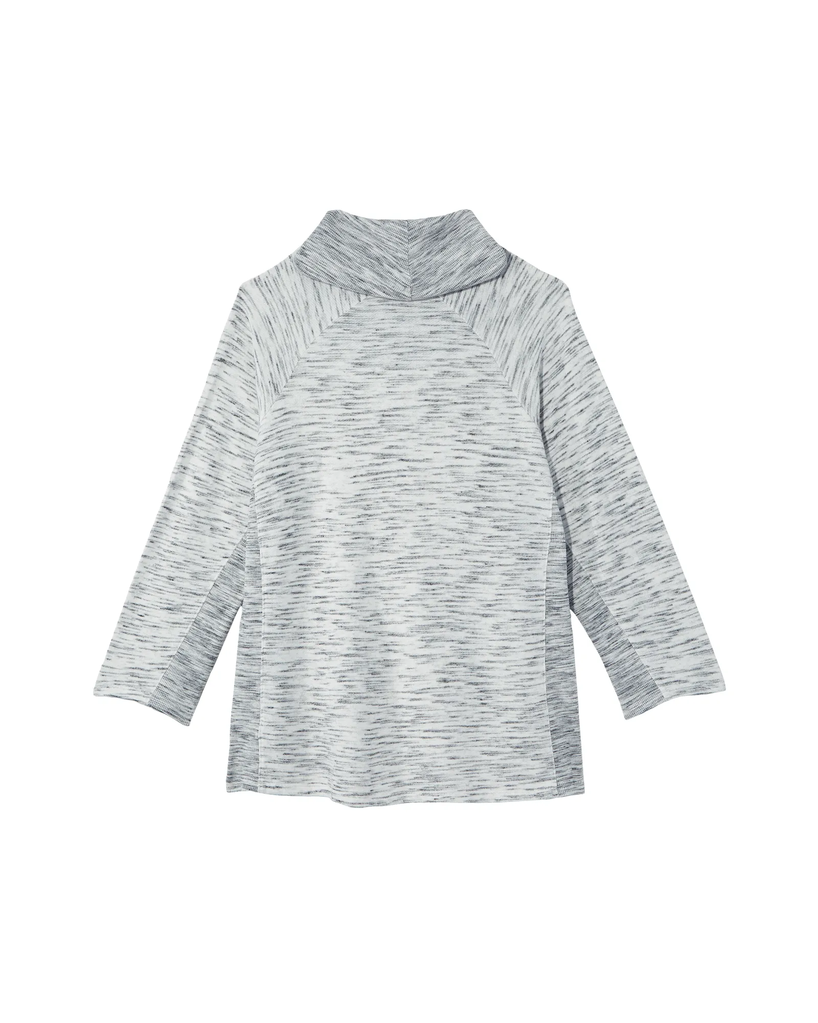 Brandy Cowl Neck Tunic | Light Grey / White