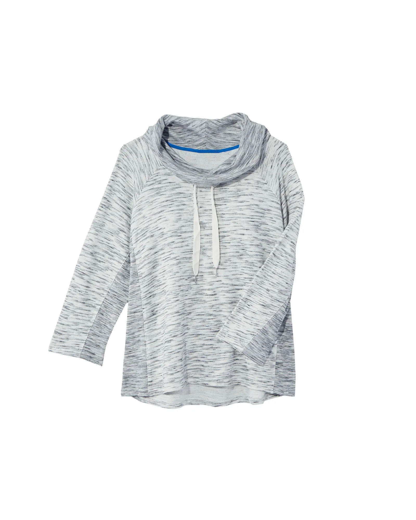 Brandy Cowl Neck Tunic | Light Grey / White