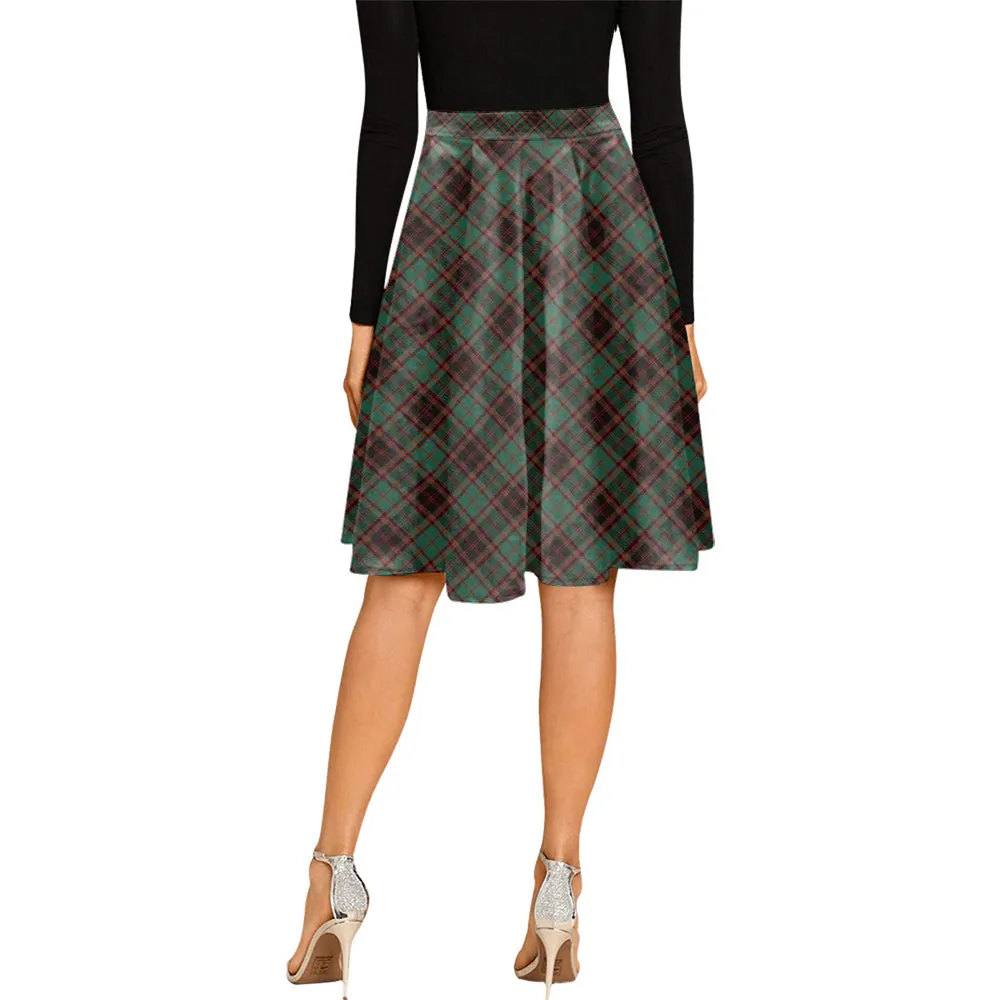 Buchan Ancient Tartan Melete Pleated Midi Skirt