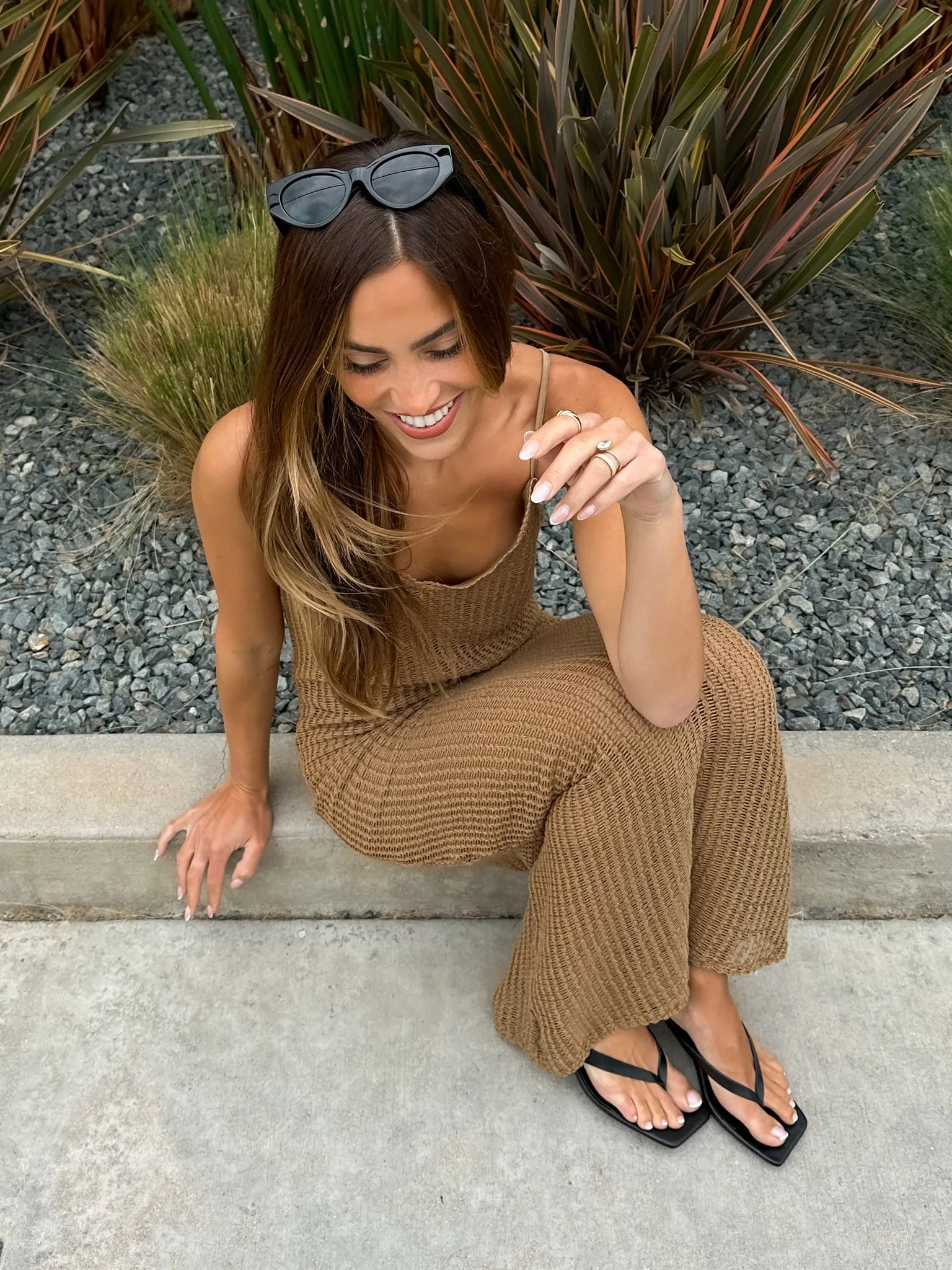 Caramel Latte Knit Midi Dress - Final Sale