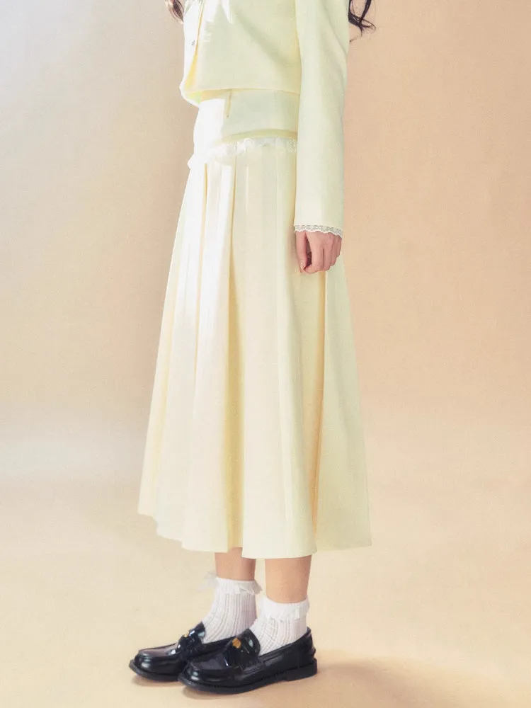 College style jacket   pleated skirt【s0000007095】