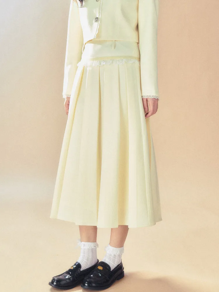 College style jacket   pleated skirt【s0000007095】