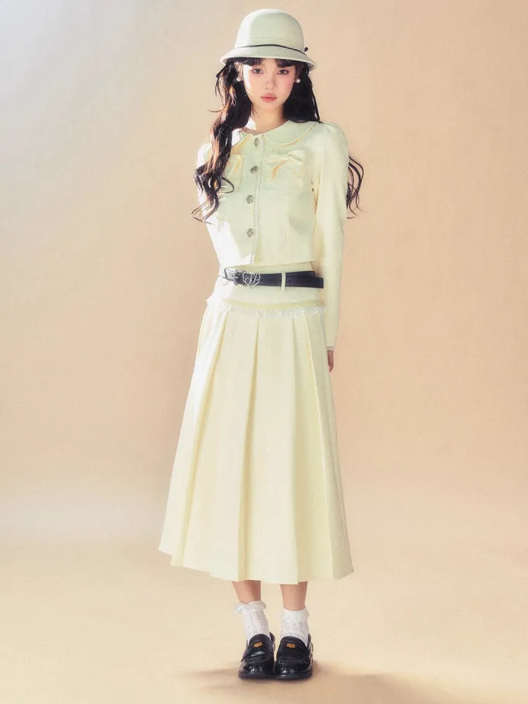 College style jacket   pleated skirt【s0000007095】