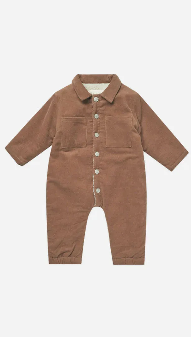 Cord Baby Jumpsuit in Spice | Rylee and Cru