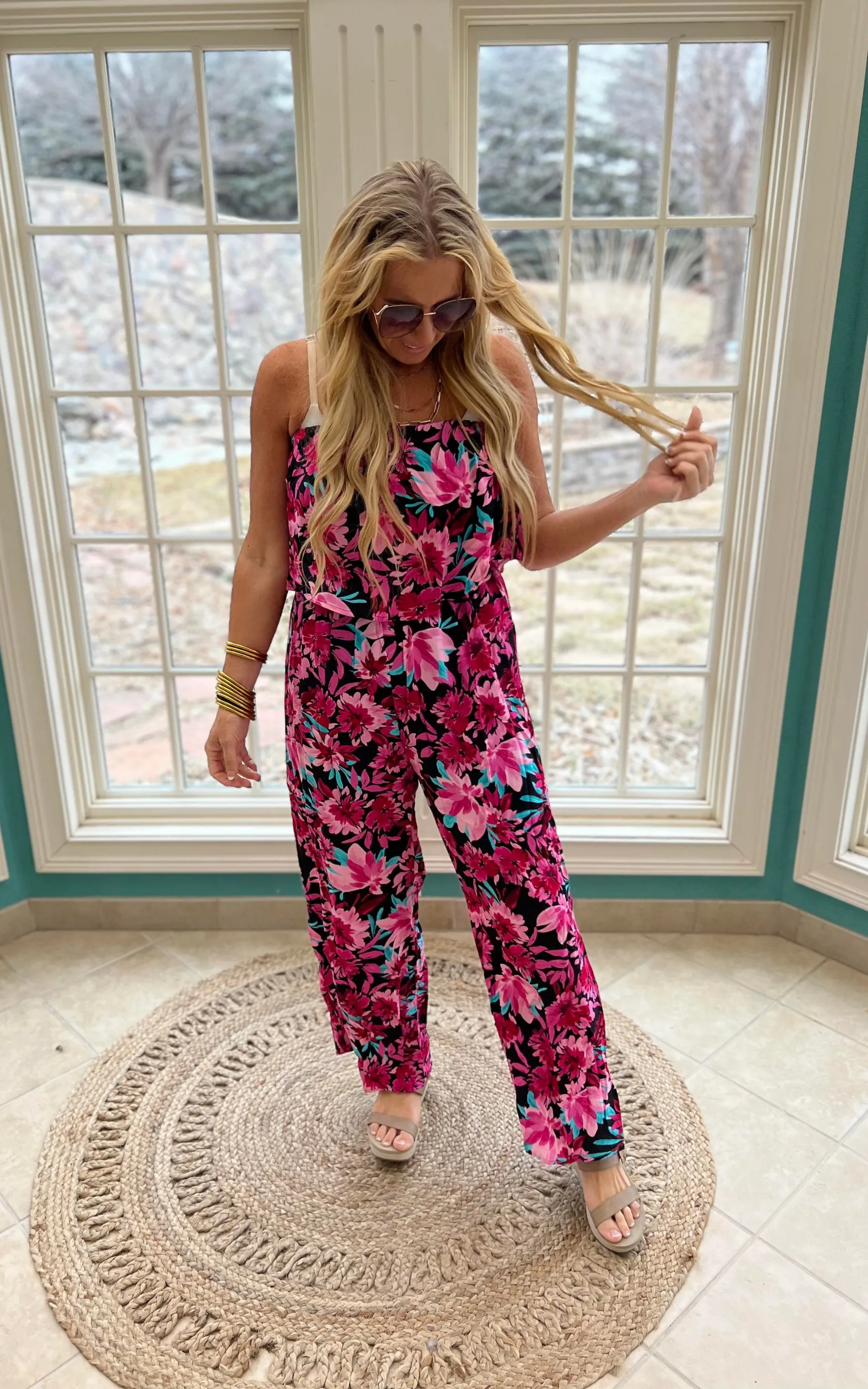 Emily Wonder Printed Jumpsuit - Final Sale