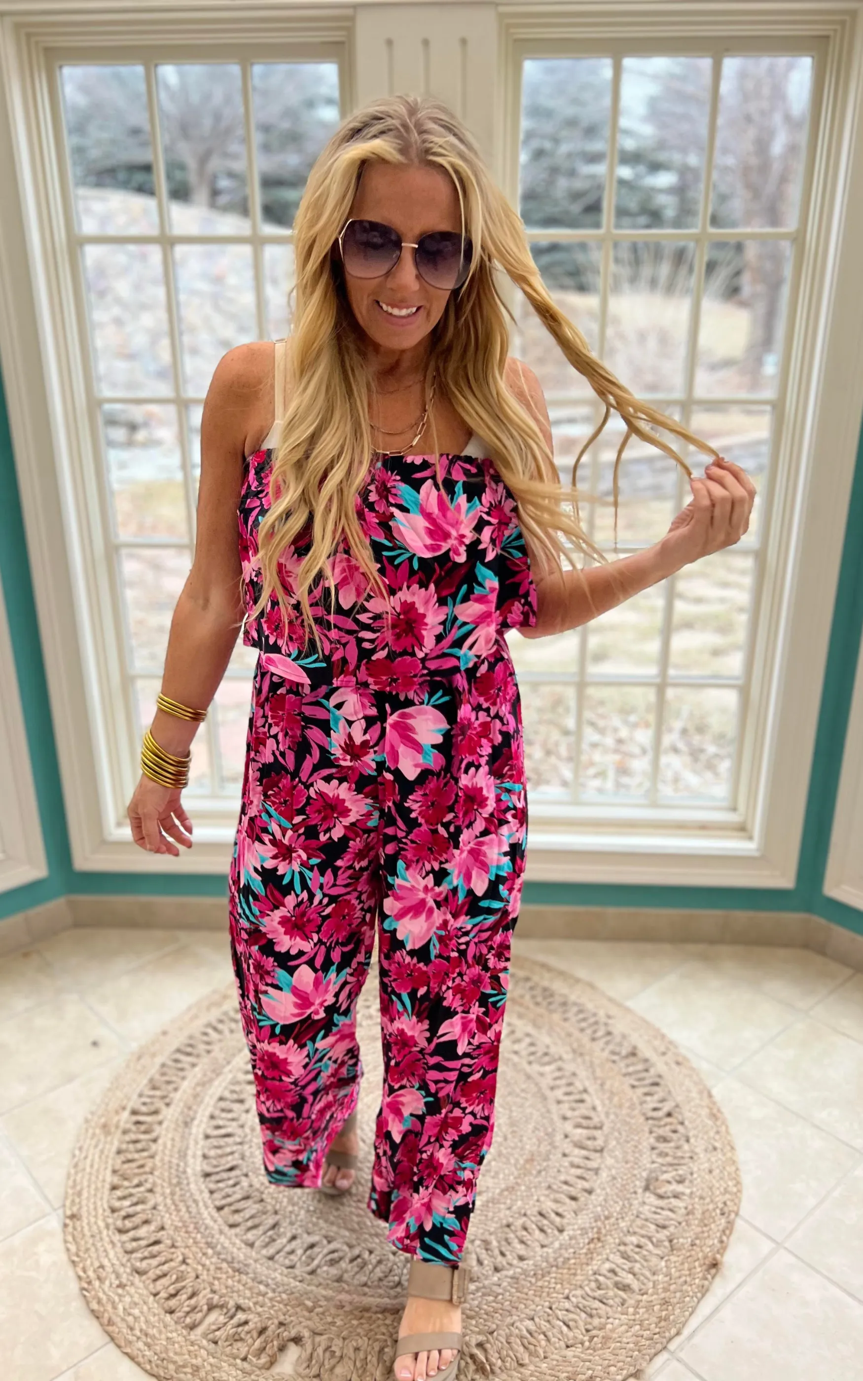 Emily Wonder Printed Jumpsuit - Final Sale