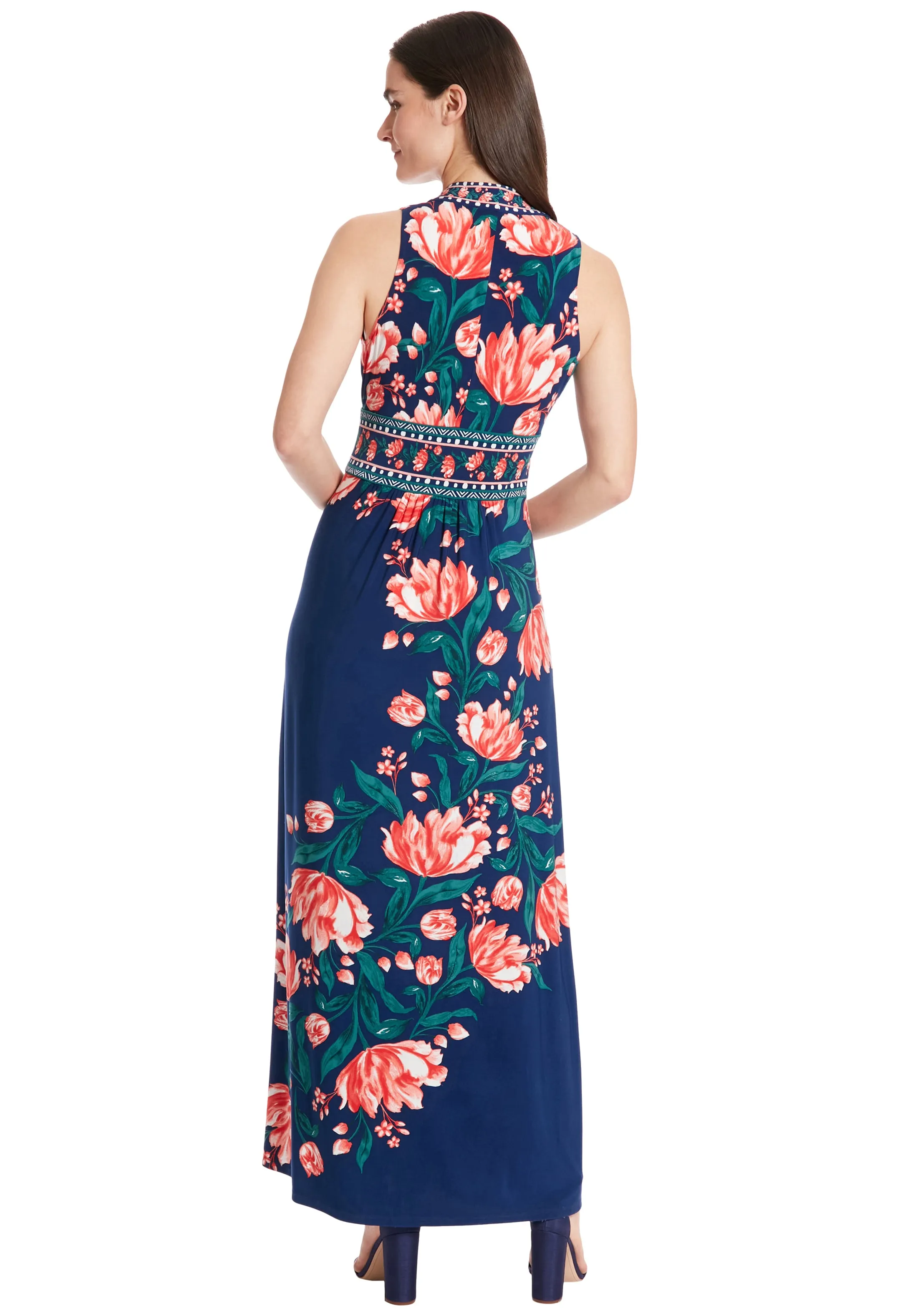 Floral Print Flowy Maxi Dress