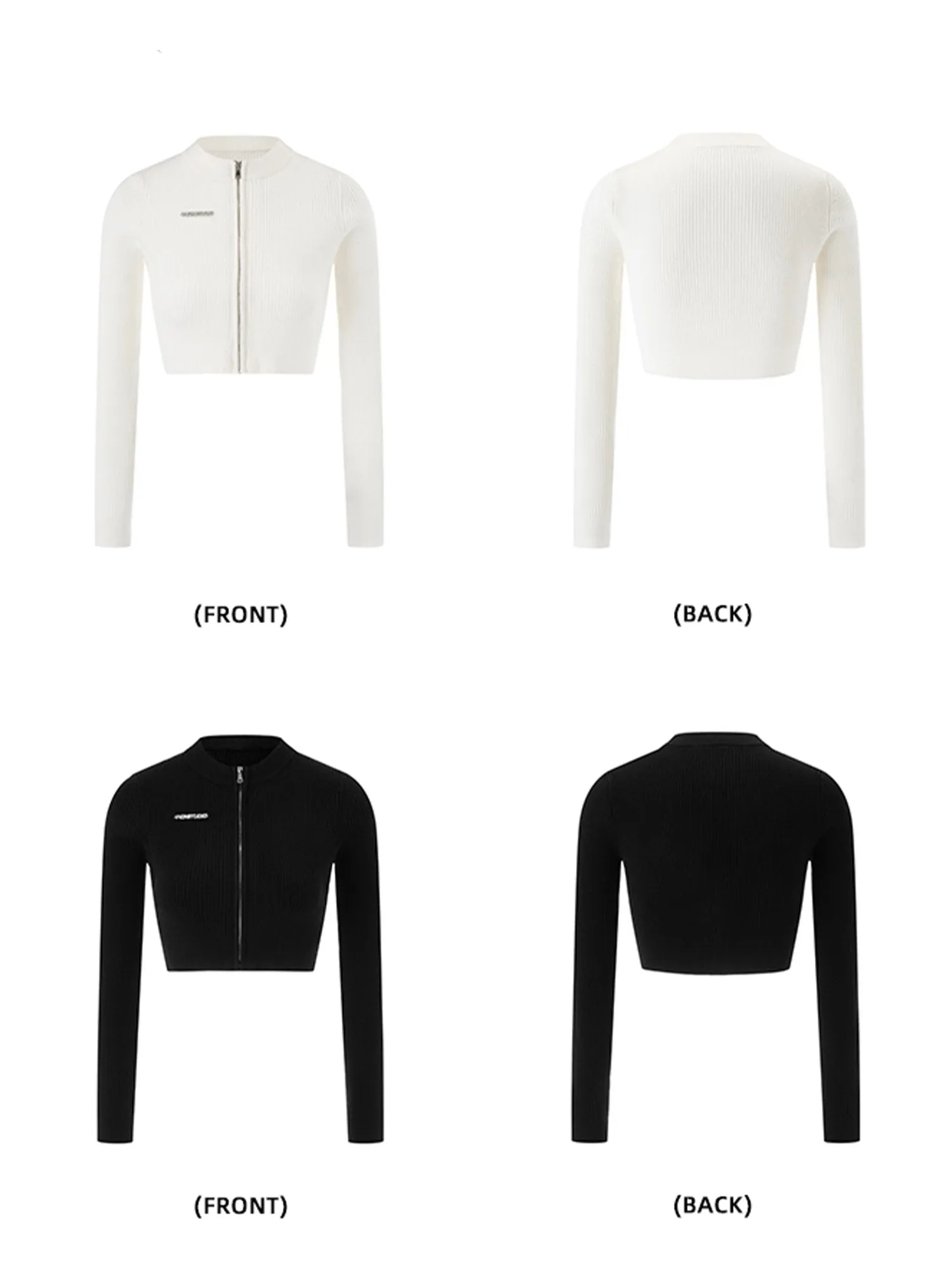 Front-Zip Crooped Jacket, Cropped Tank Top and Pleated Mini Skirt VVO0020