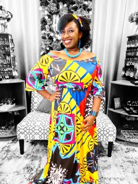 Graphic Maxi Dress
