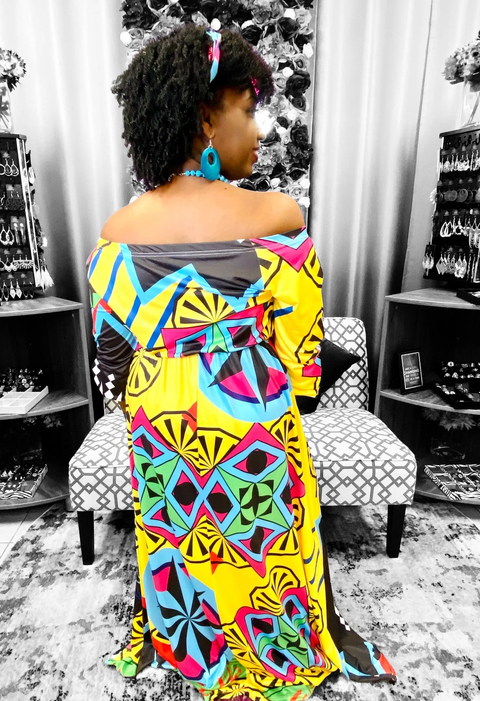 Graphic Maxi Dress