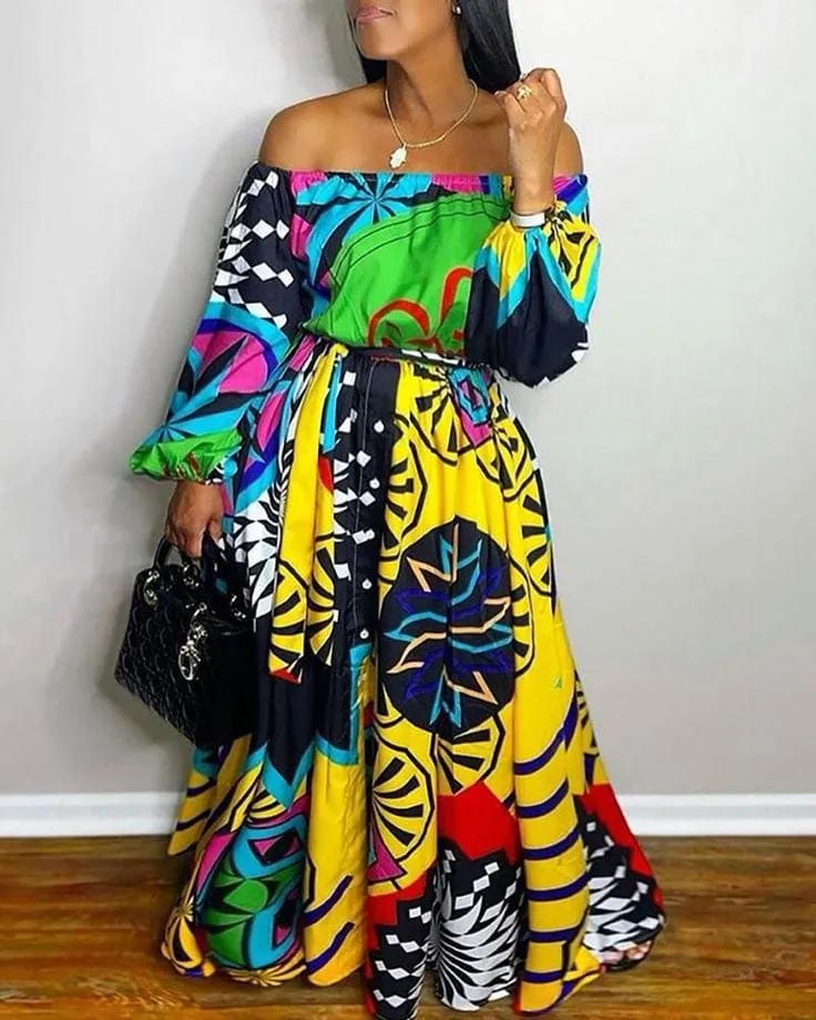 Graphic Maxi Dress