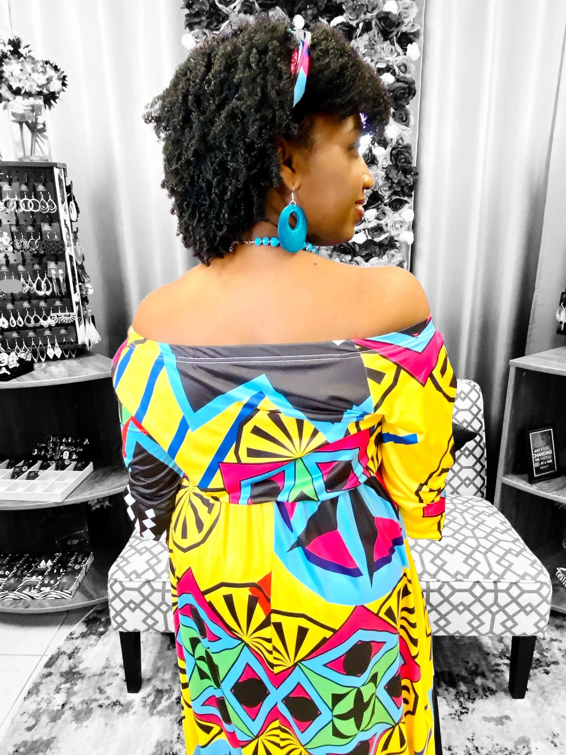 Graphic Maxi Dress