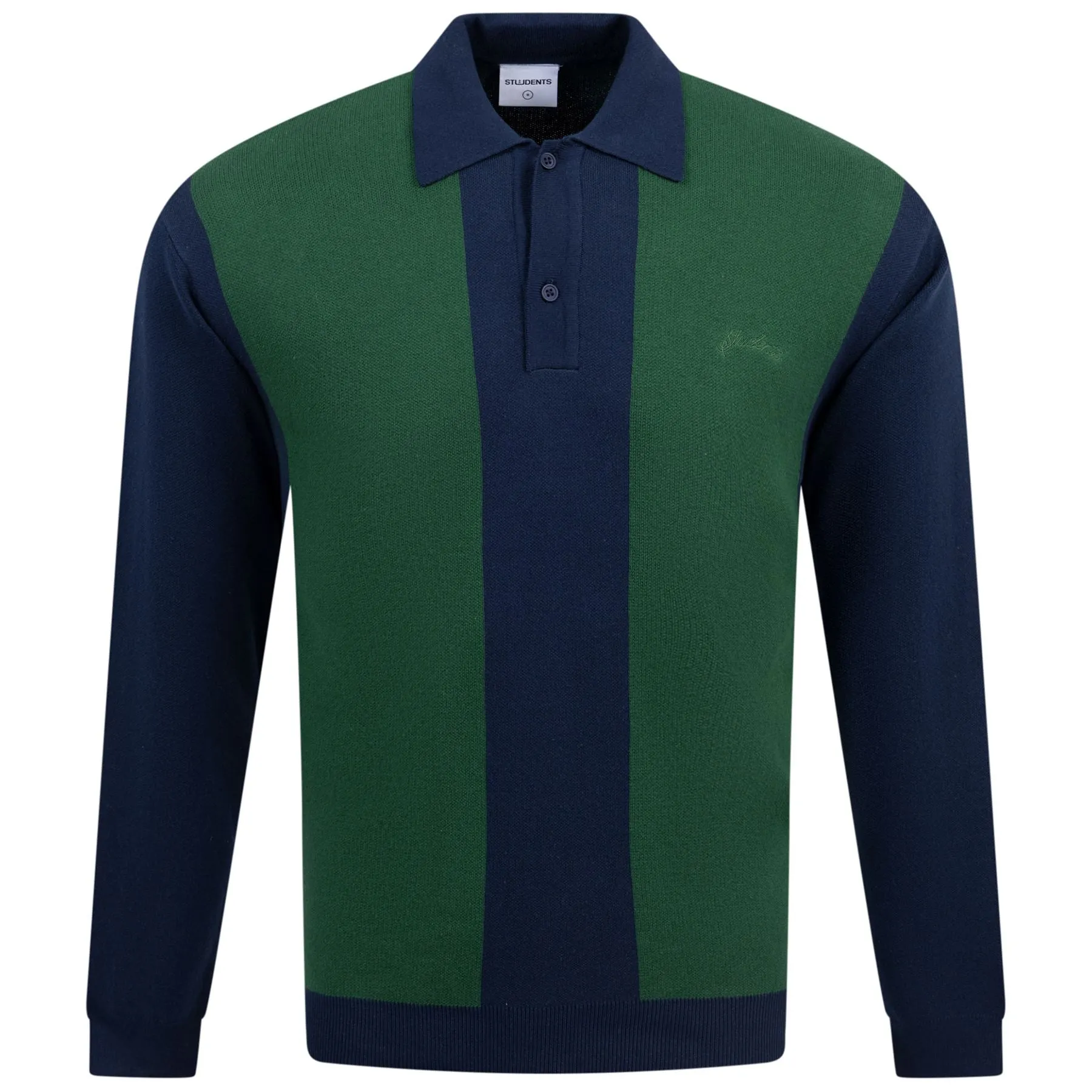 Harrison LS Polo Sweater Navy - AW24