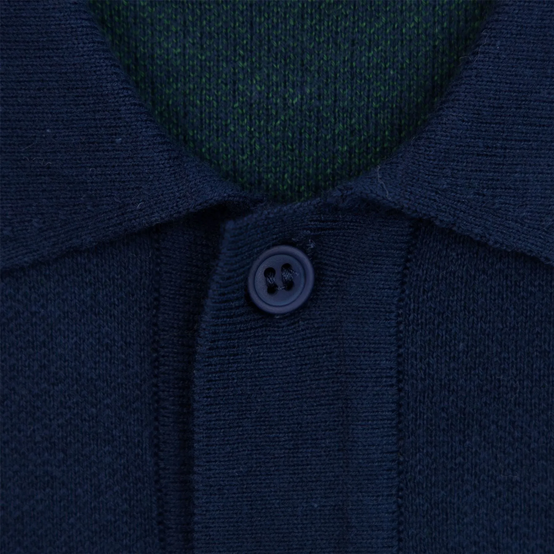Harrison LS Polo Sweater Navy - AW24
