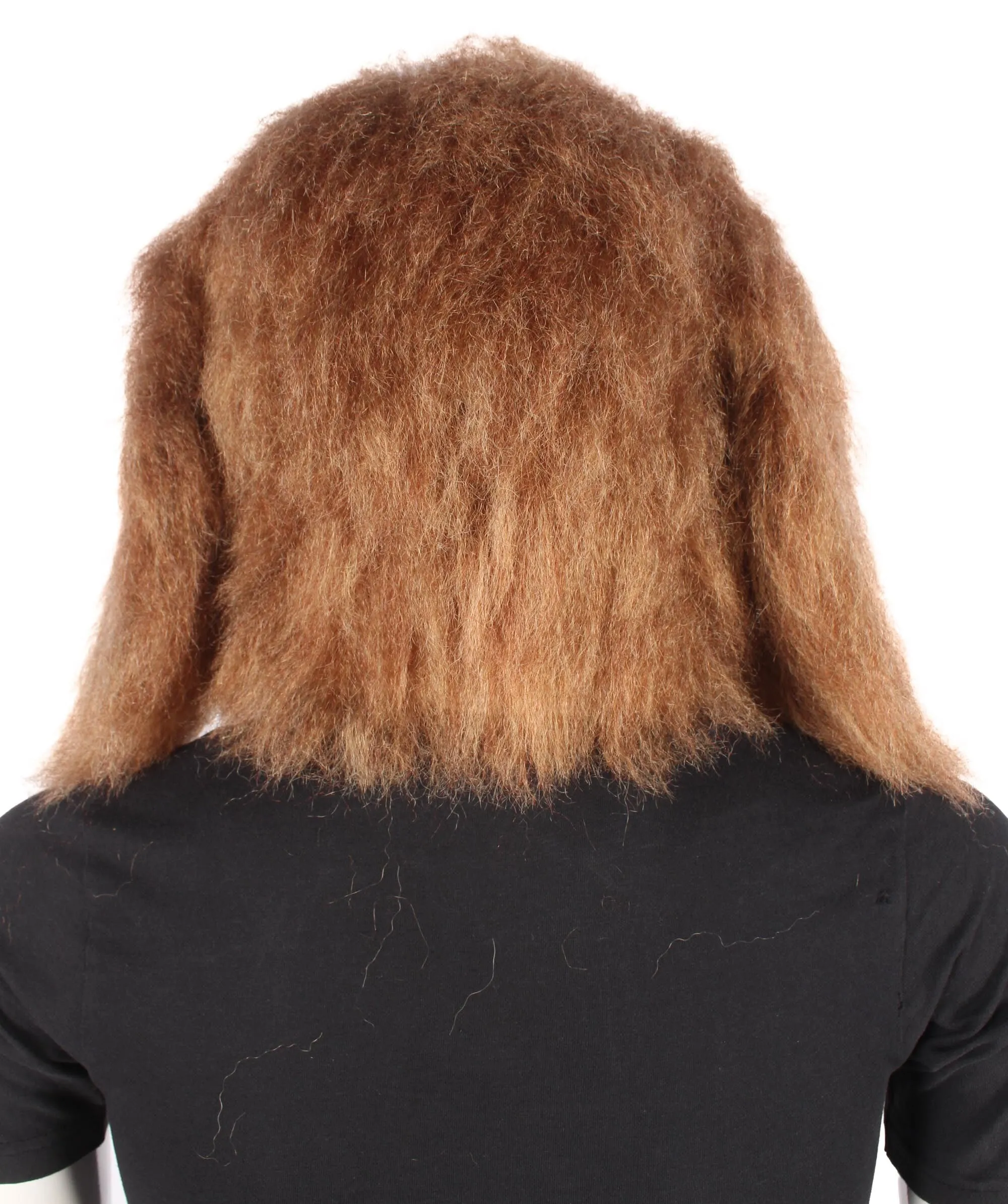 HPO Adult Unisex Furry Brown Dog Mask I Perfect for Halloween I Flame-retardant Synthetic Fiber