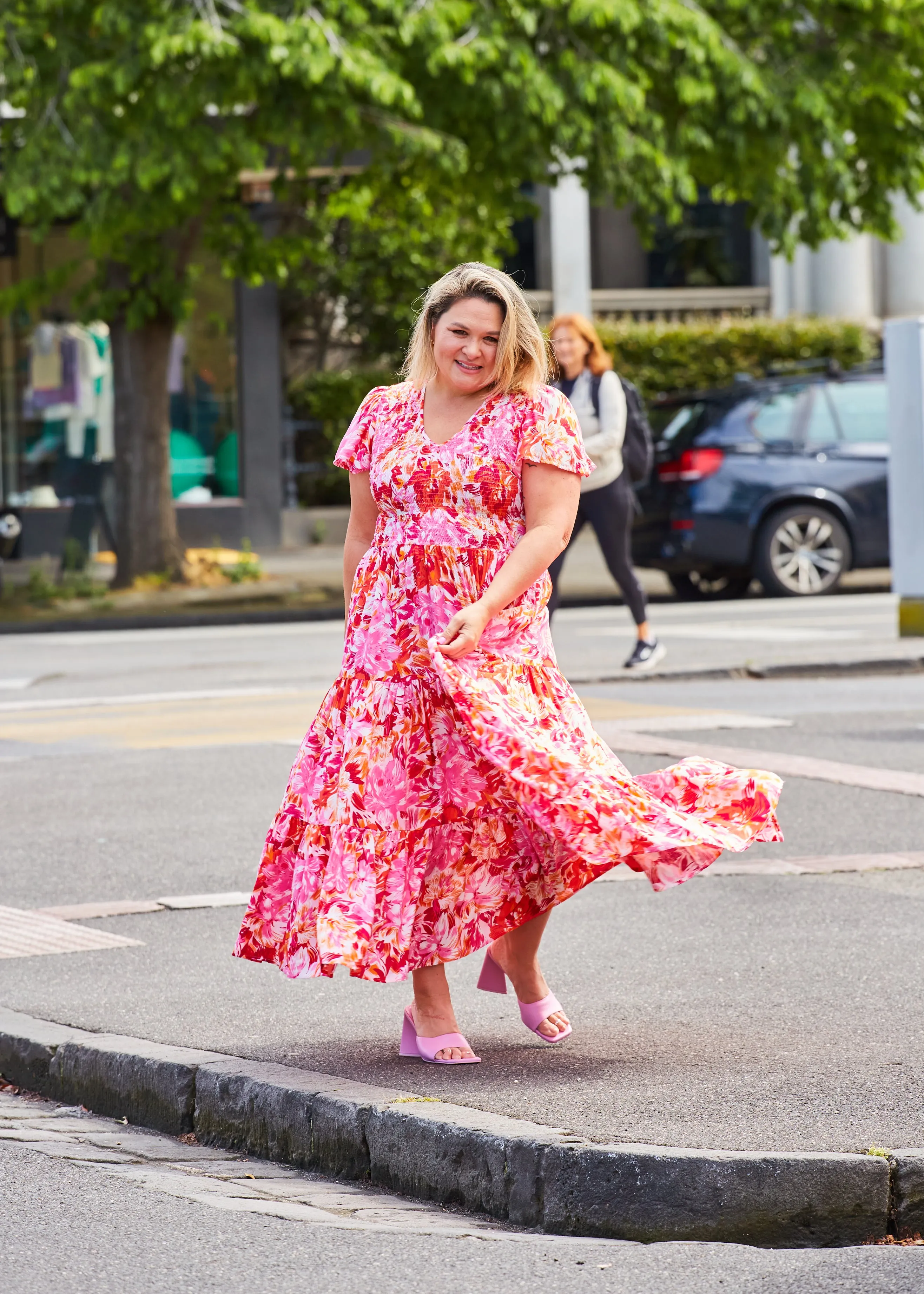 Ira Dress - Pink Floral