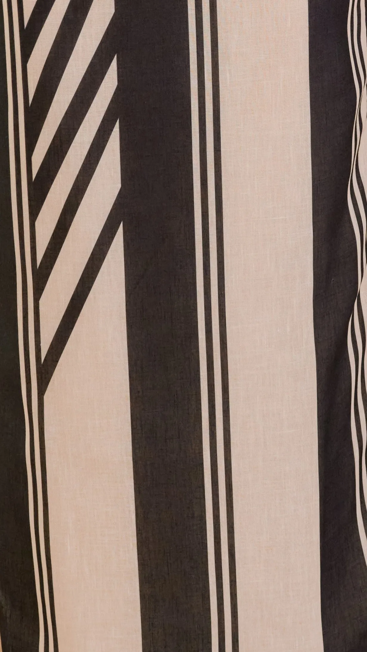 Jayme Midi Skirt - Black / Cream Stripe