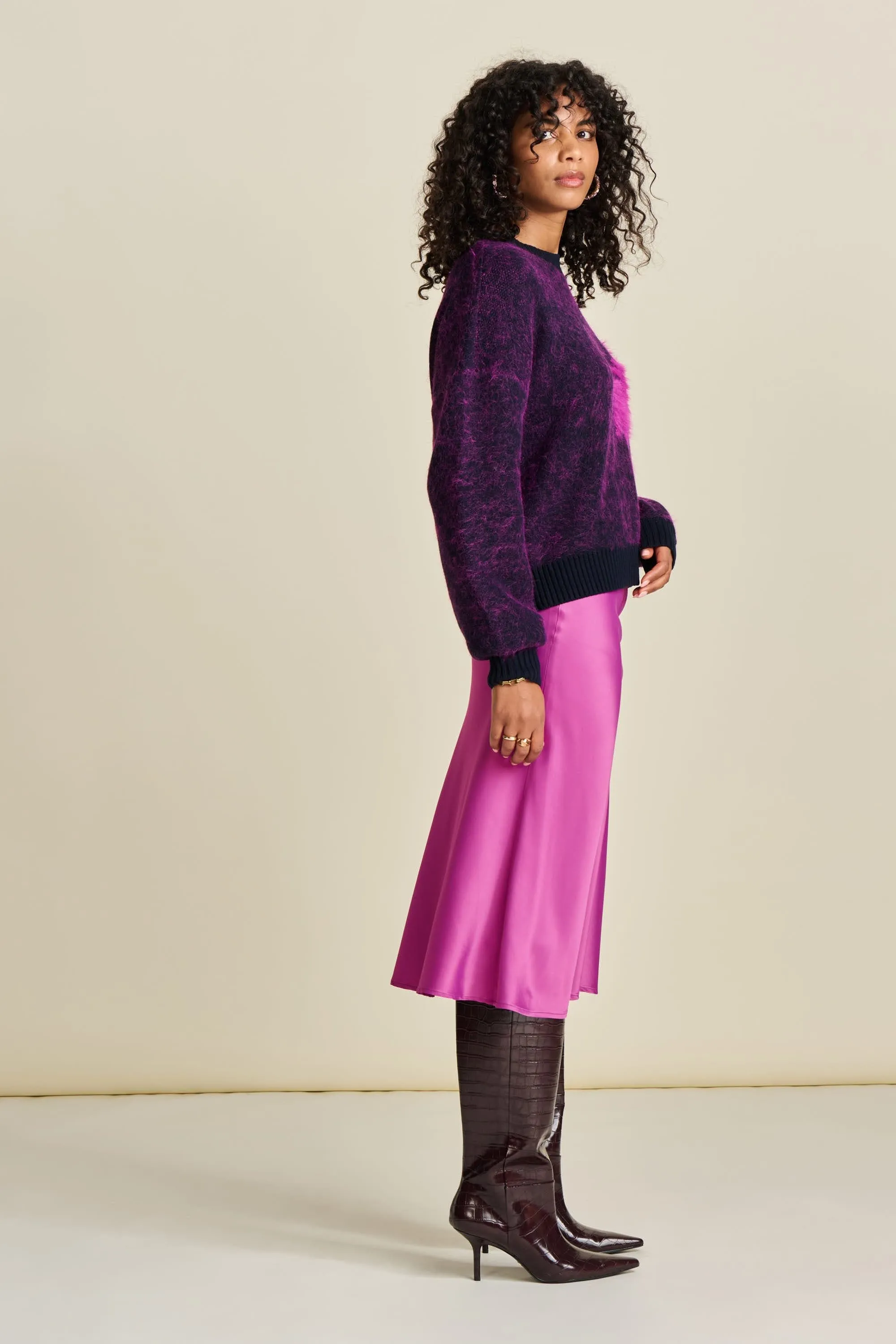JUPE - Satin Cactus Pink