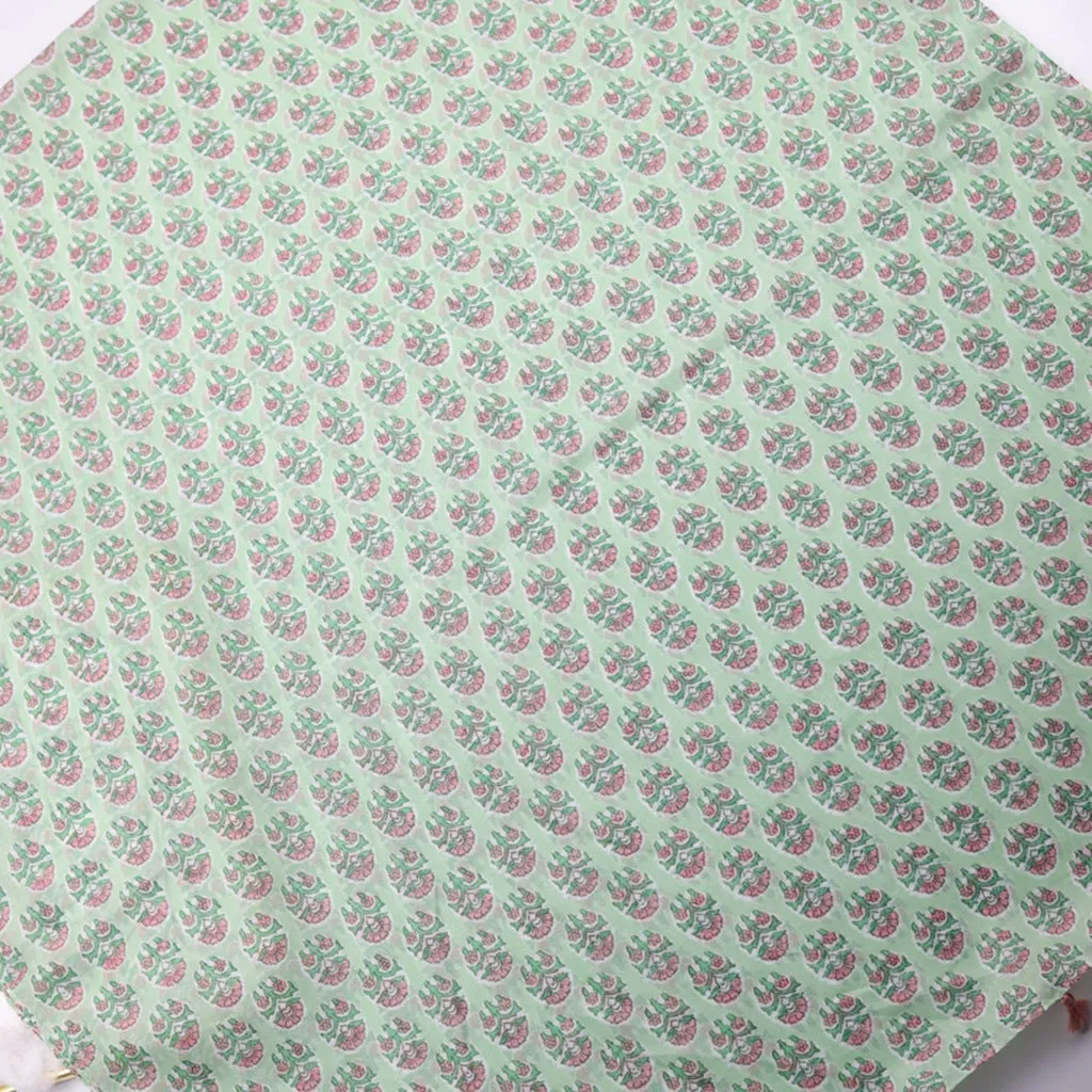 JY230221 Green flower printed scarf