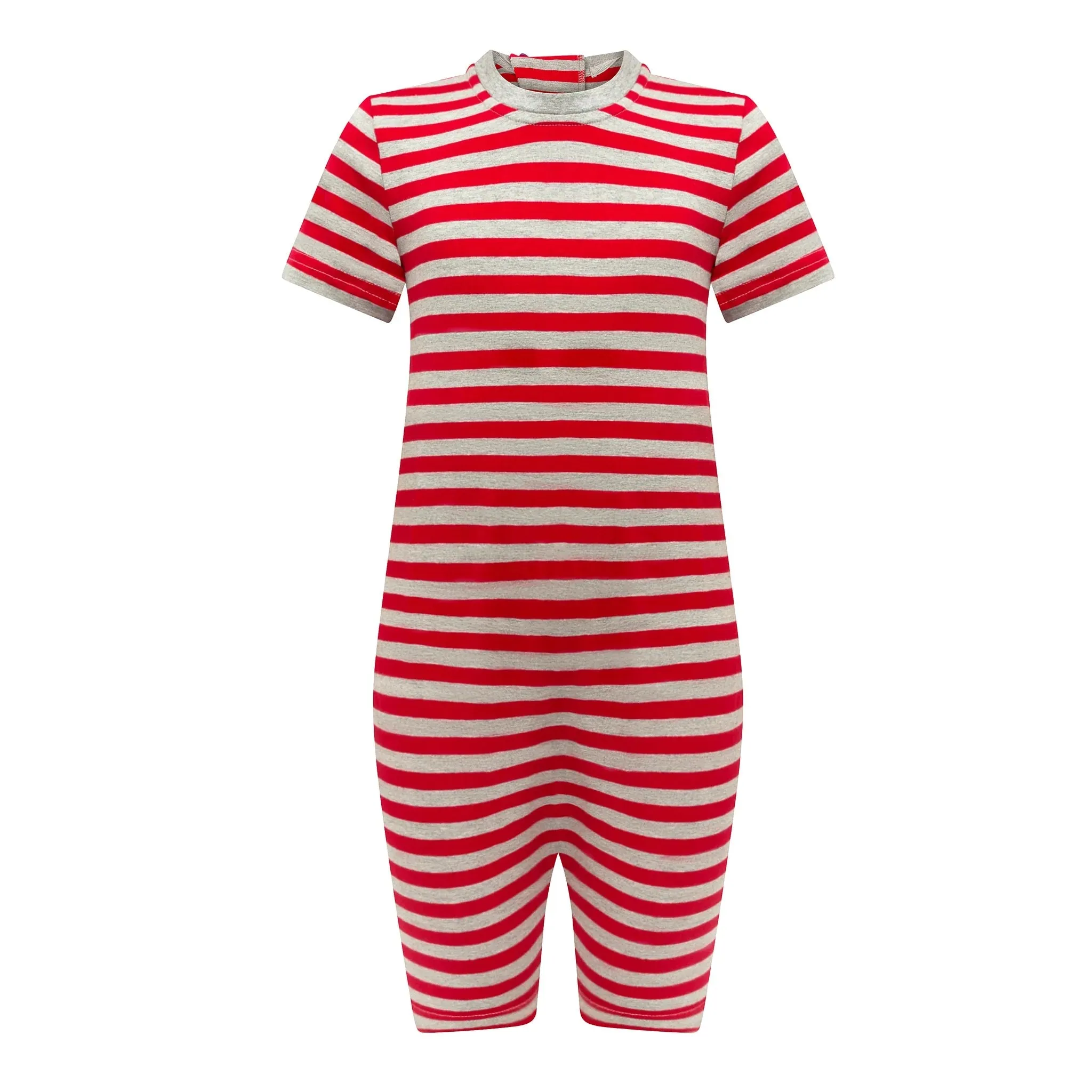 Kaycey Short Sleeved Zip Back Knee Length Jumpsuit - Child