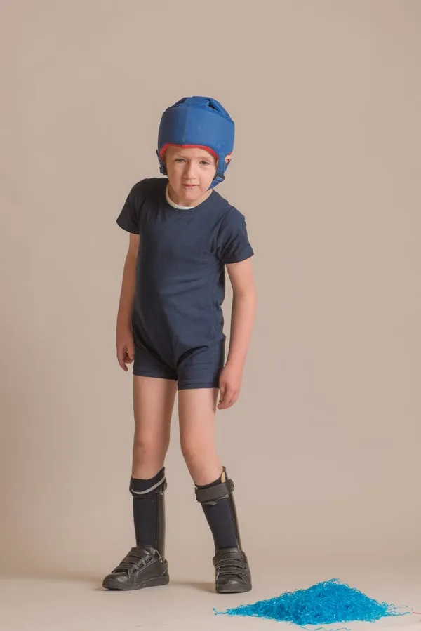 Kaycey Short Sleeved Zip Back Knee Length Jumpsuit - Child