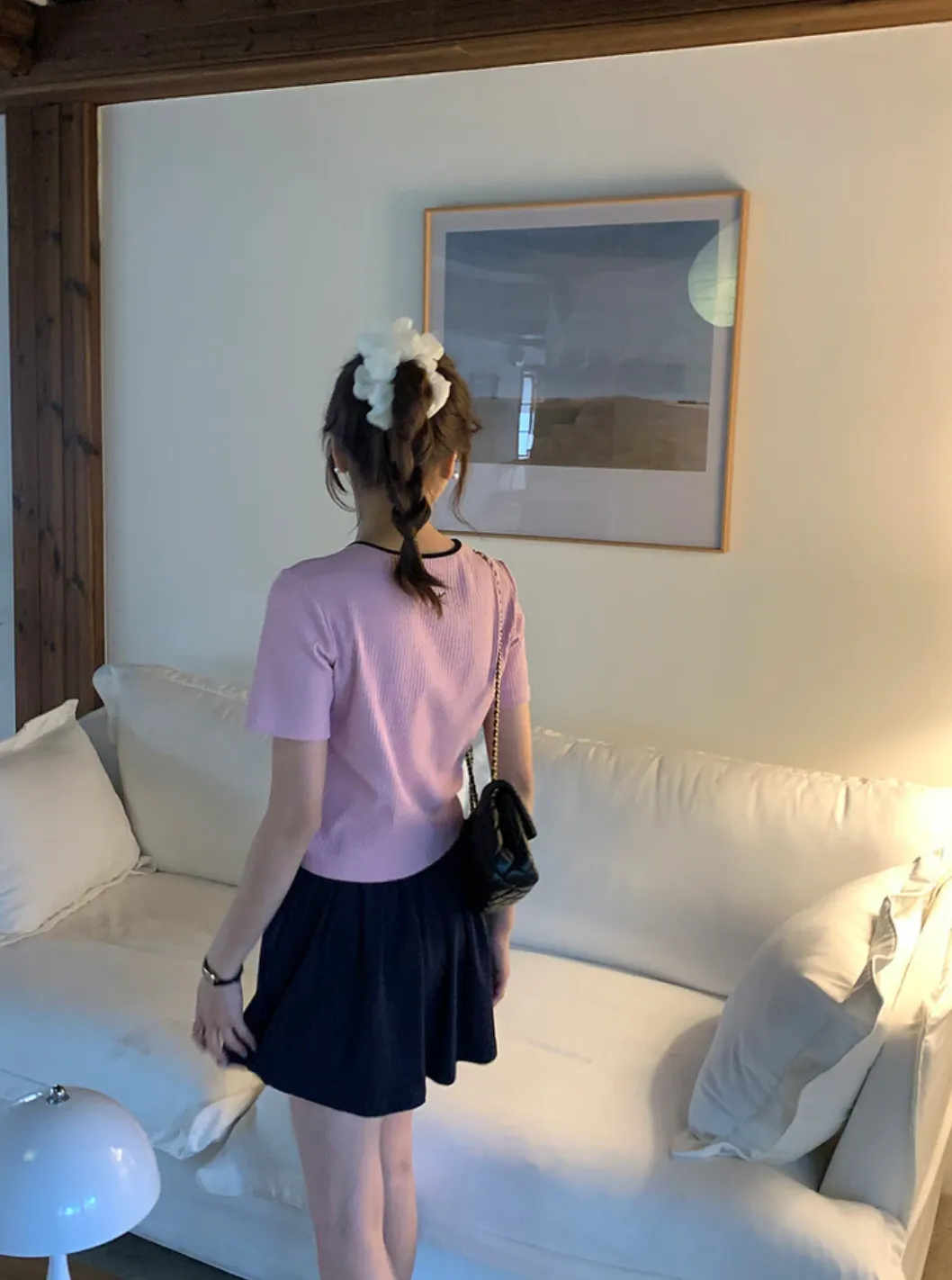 [Korean Style] Casual Cinched Waist Pleated Short Skirt