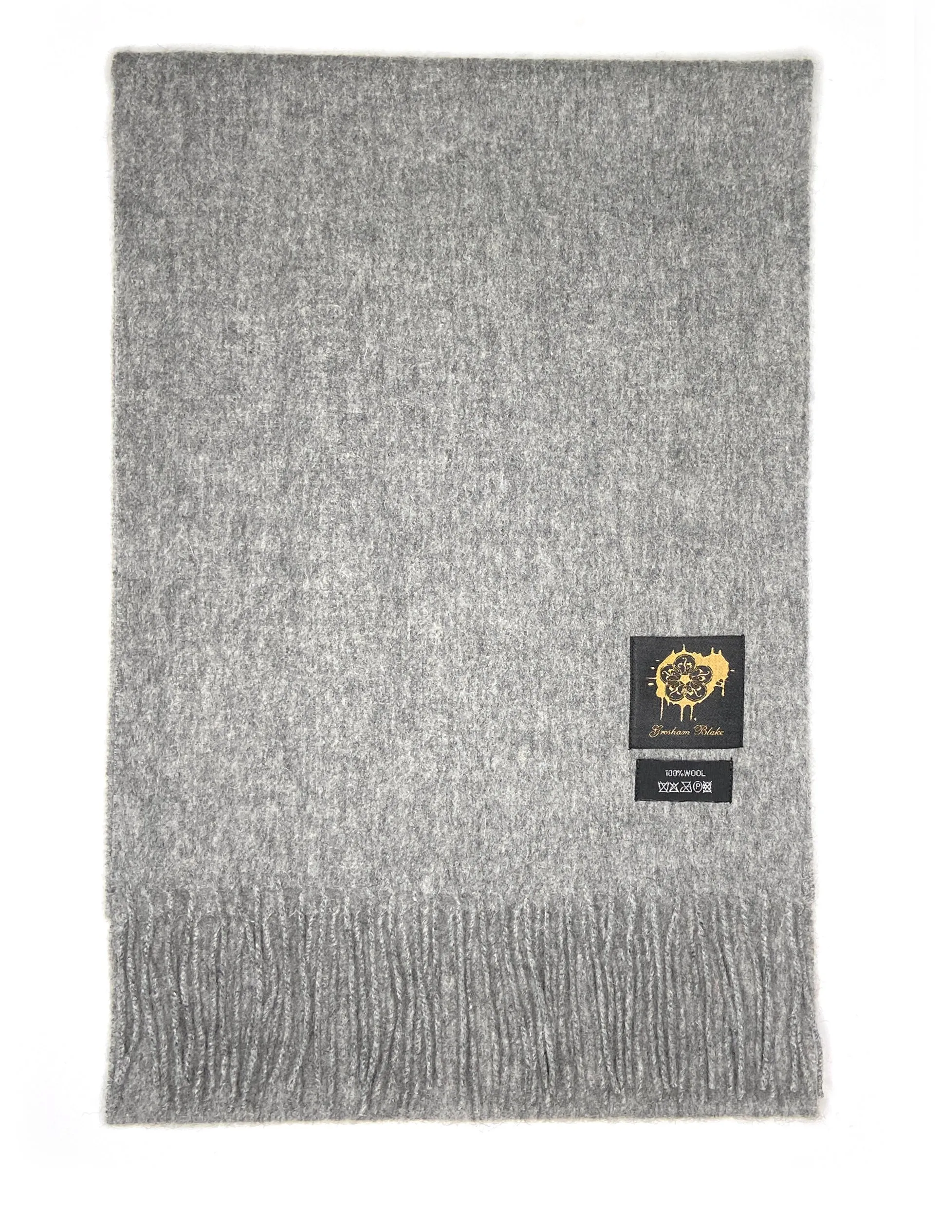 Light Grey Wool Scarf