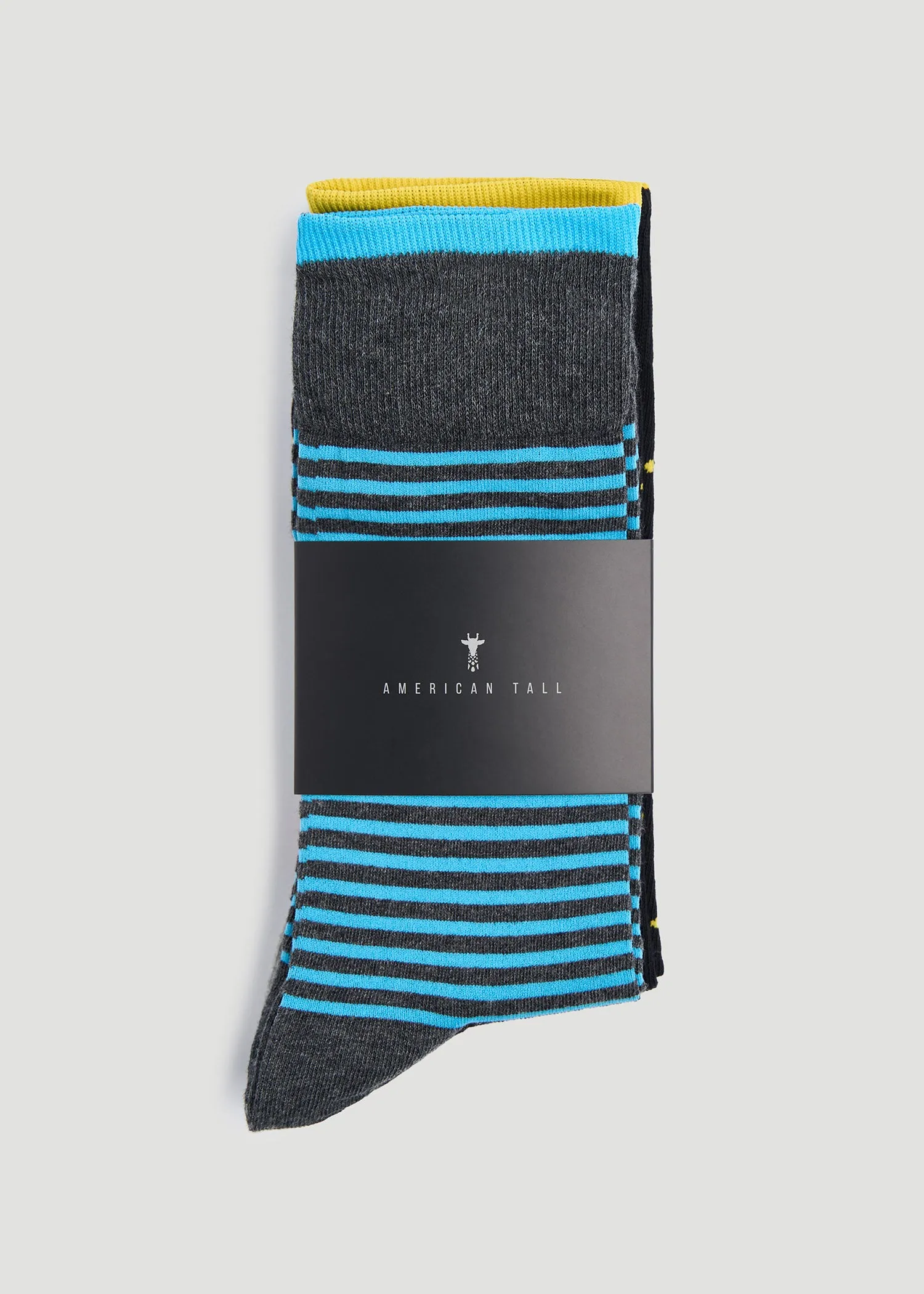 Men's Dress Socks Size 14 to 17 | Pack A (3-Pack)