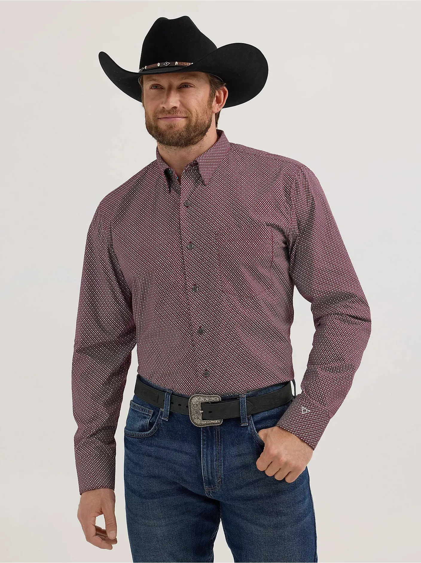 Men's Wrangler Men's Cody Johnson One Pocket Button Down Shirt - 112357679