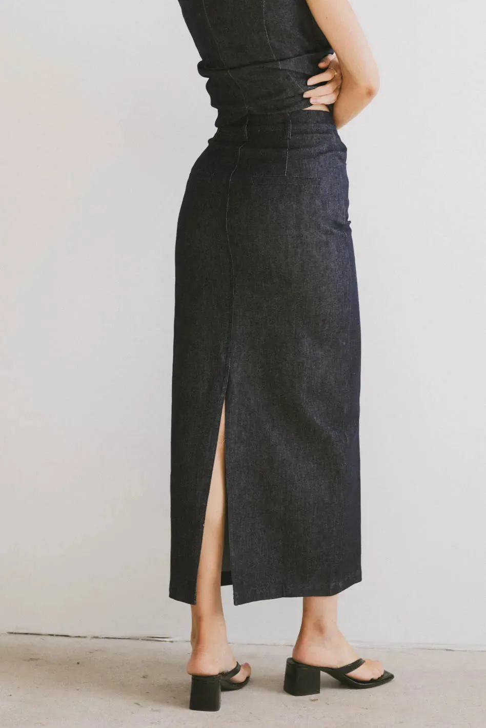 Miriam Denim Maxi Skirt